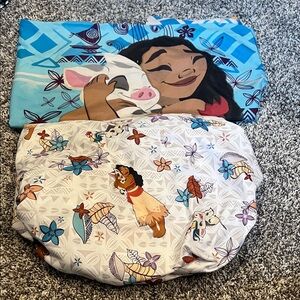 Disney Moana and Pua Pillowcase Set - Blue and Cream